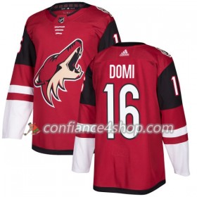 Adidas Maillot de Hockey Arizona Coyotes Max Domi 16 2017-2018 Maroon Authentic - Homme